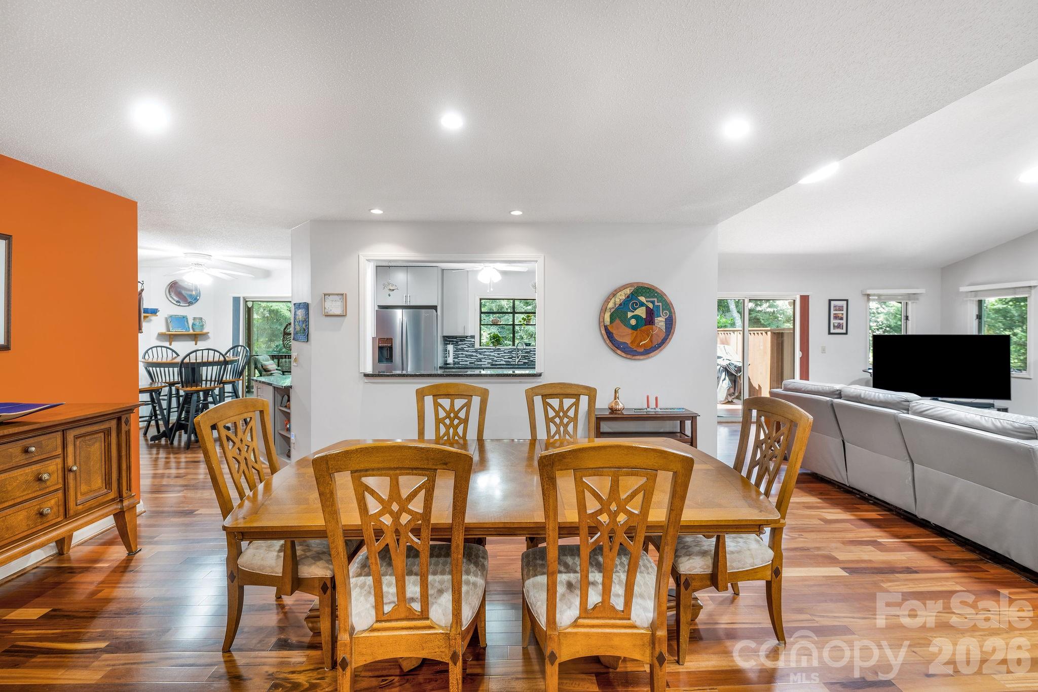 The dining space is perfectly situated and is quite spacious. - 31 Hillcreek Drive, Asheville