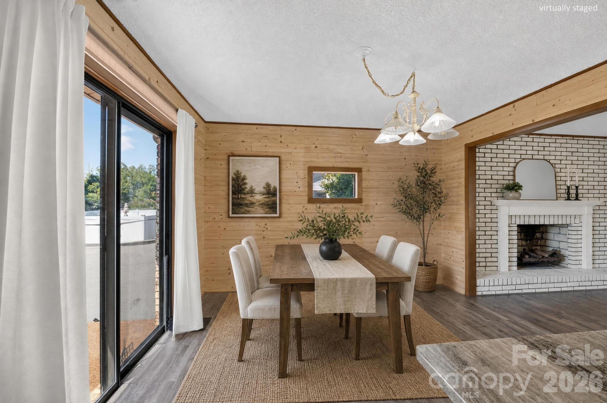 Dining Room Virtually Staged - 2661 Tiffany Street, Conover