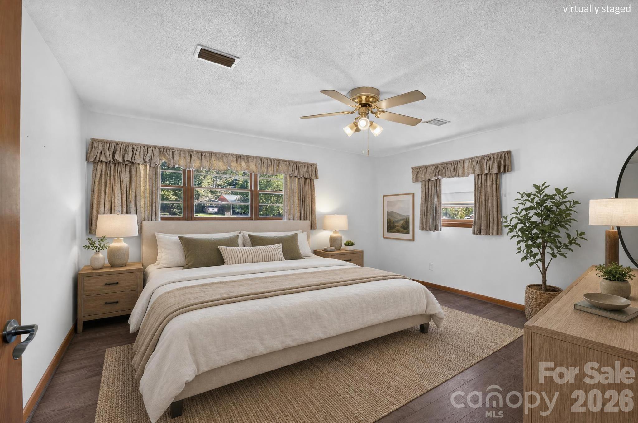 Secondary Bedroom Virtually Staged - 2661 Tiffany Street, Conover