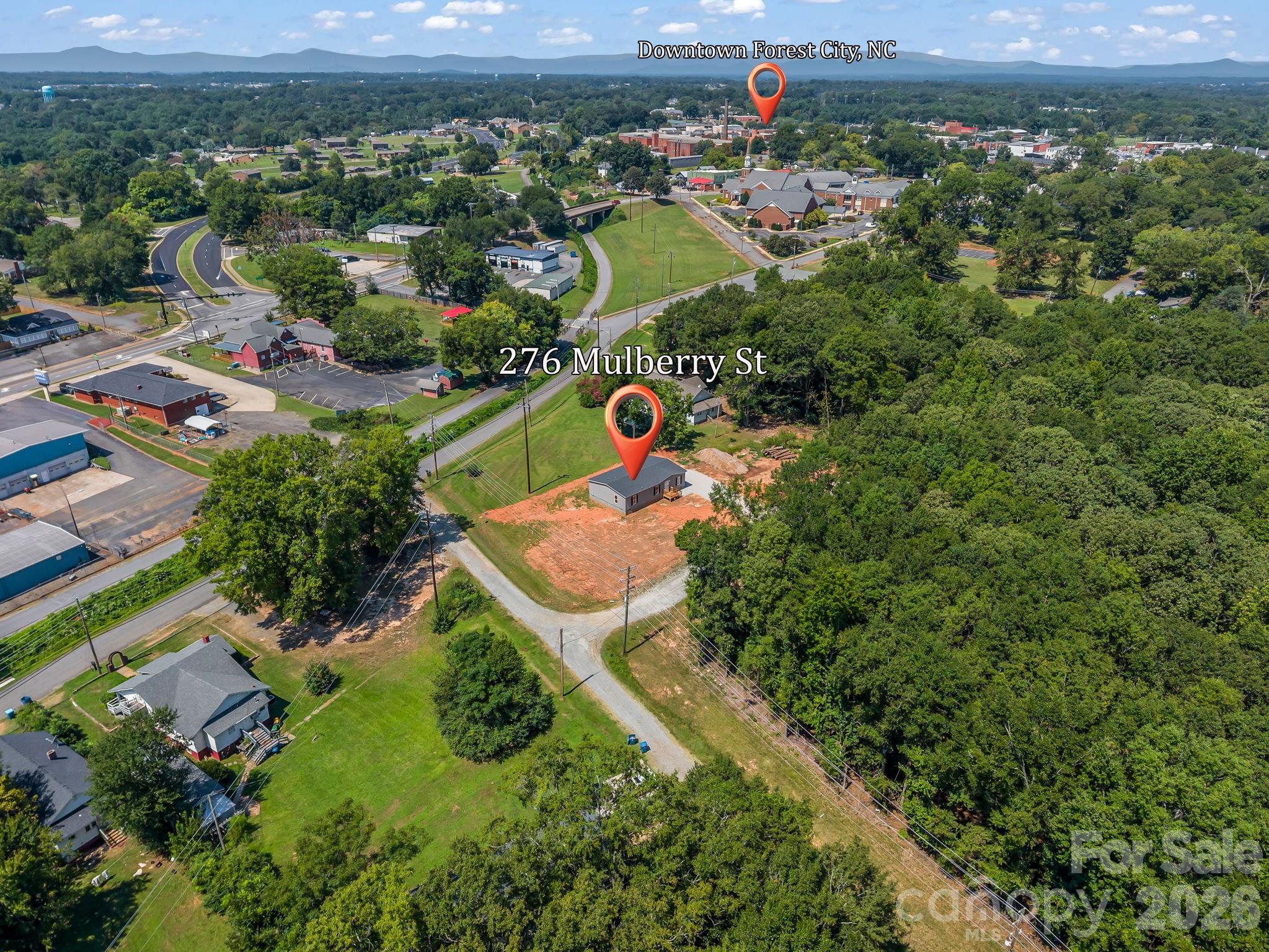 Proximity to Downtown - 276 Mulberry Street, Forest City