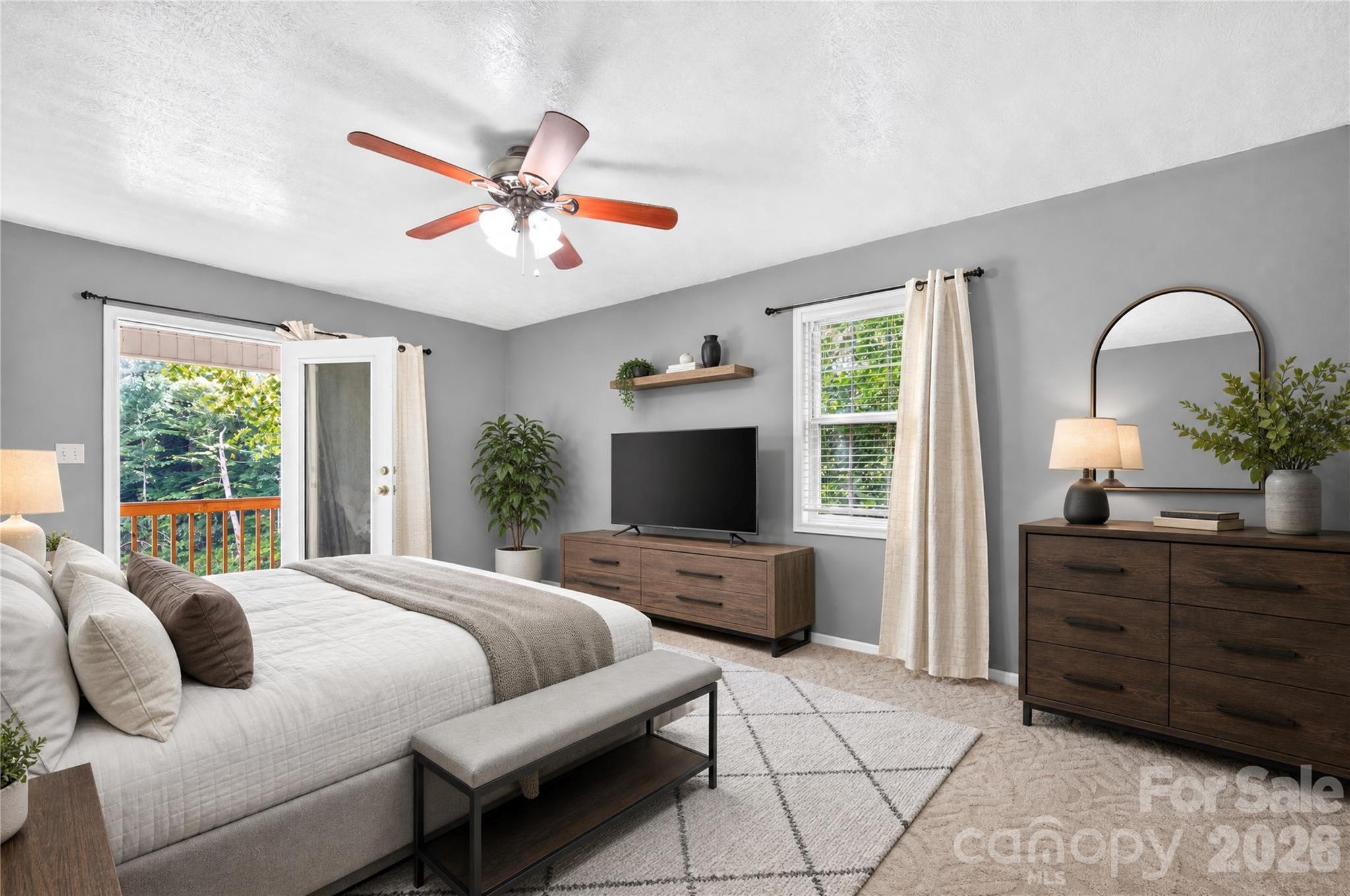 AI decorated Primary Bedroom. - 791 Mckinney Road, Burnsville