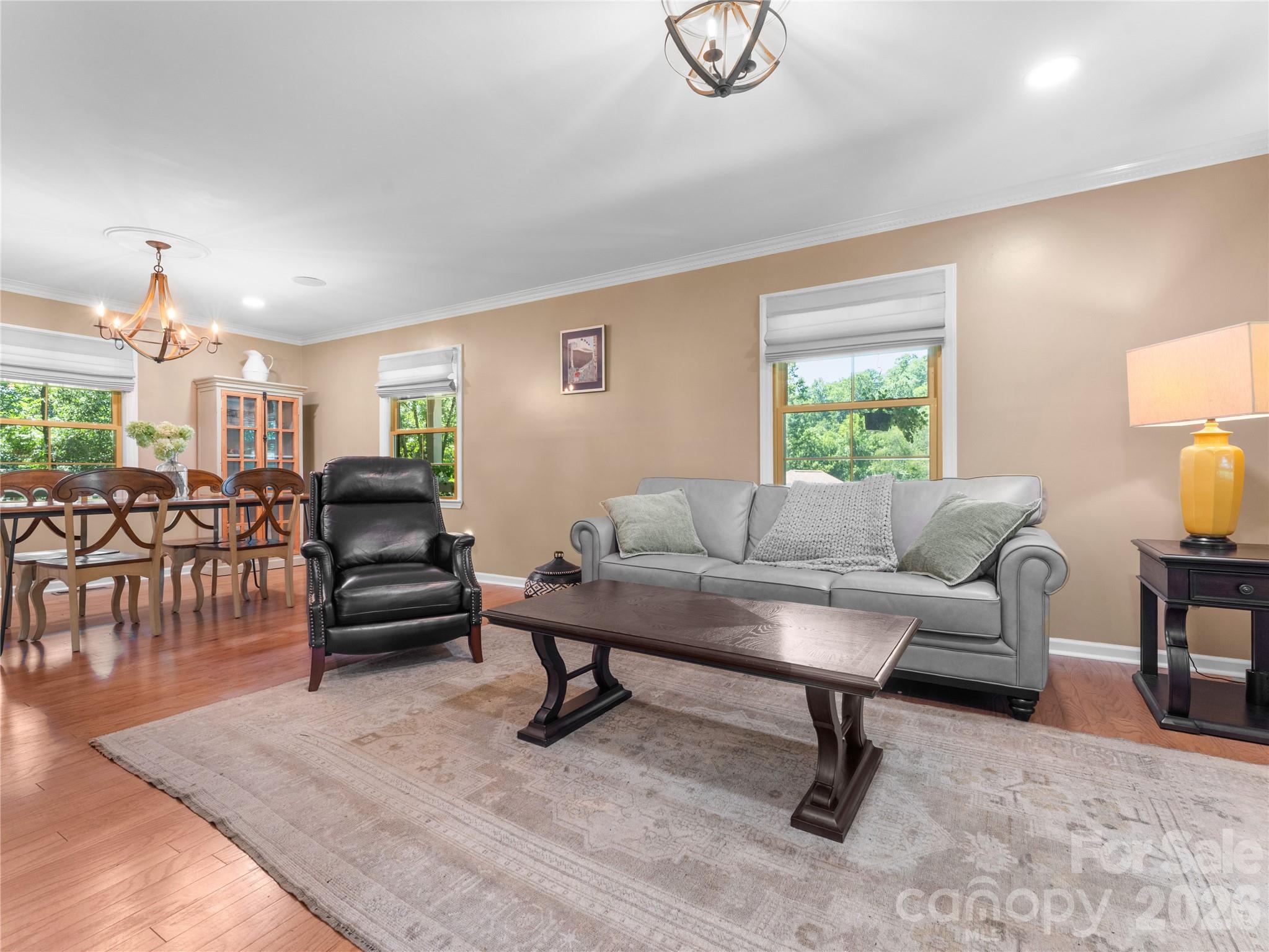 Open Living and Dining Room - 121 Churchill Downs Drive, Fairview