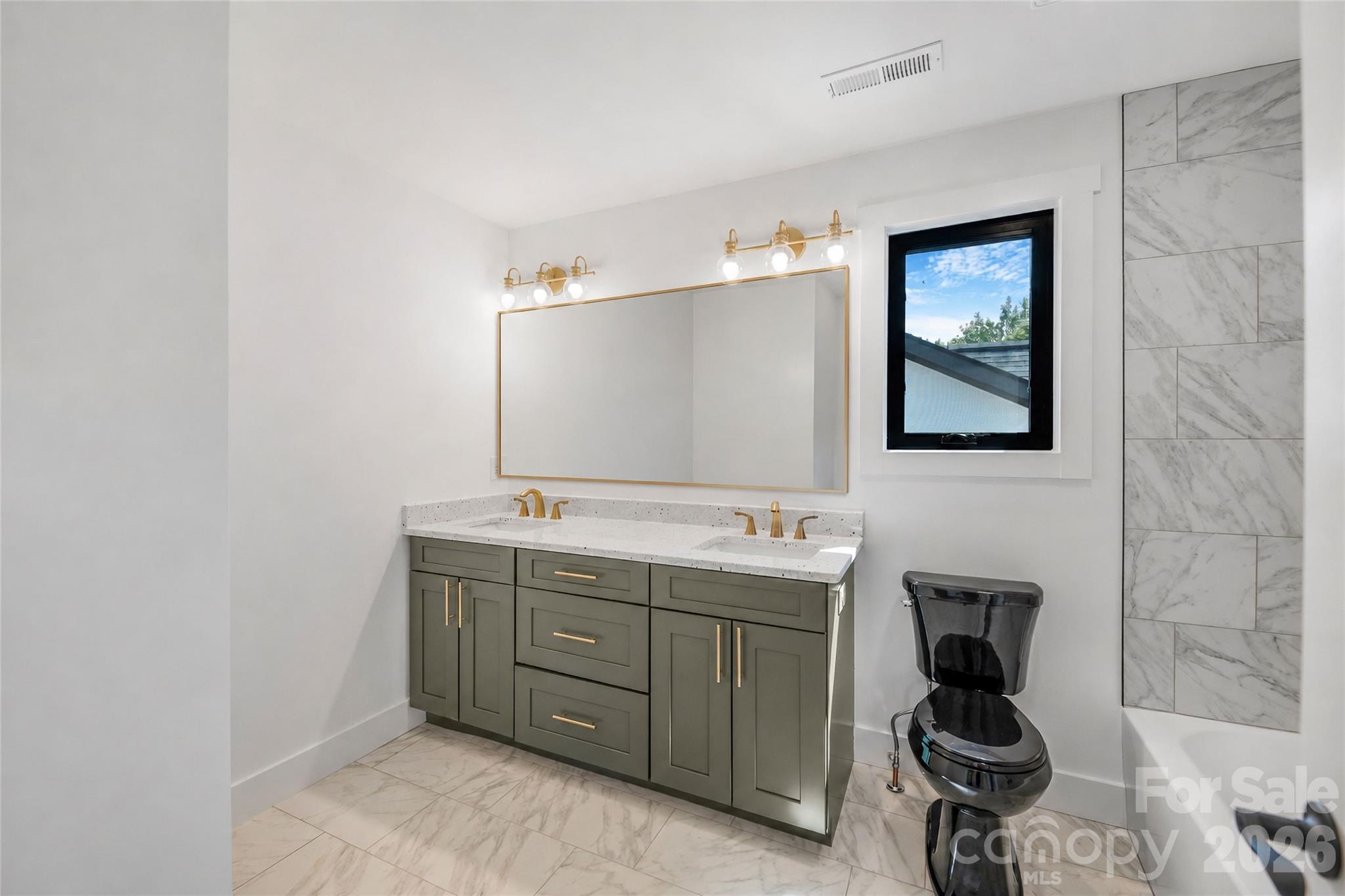 Beautiful Dual Vanity and Tiled Shower/Tub Combo - 138 Shiloh Road, Asheville