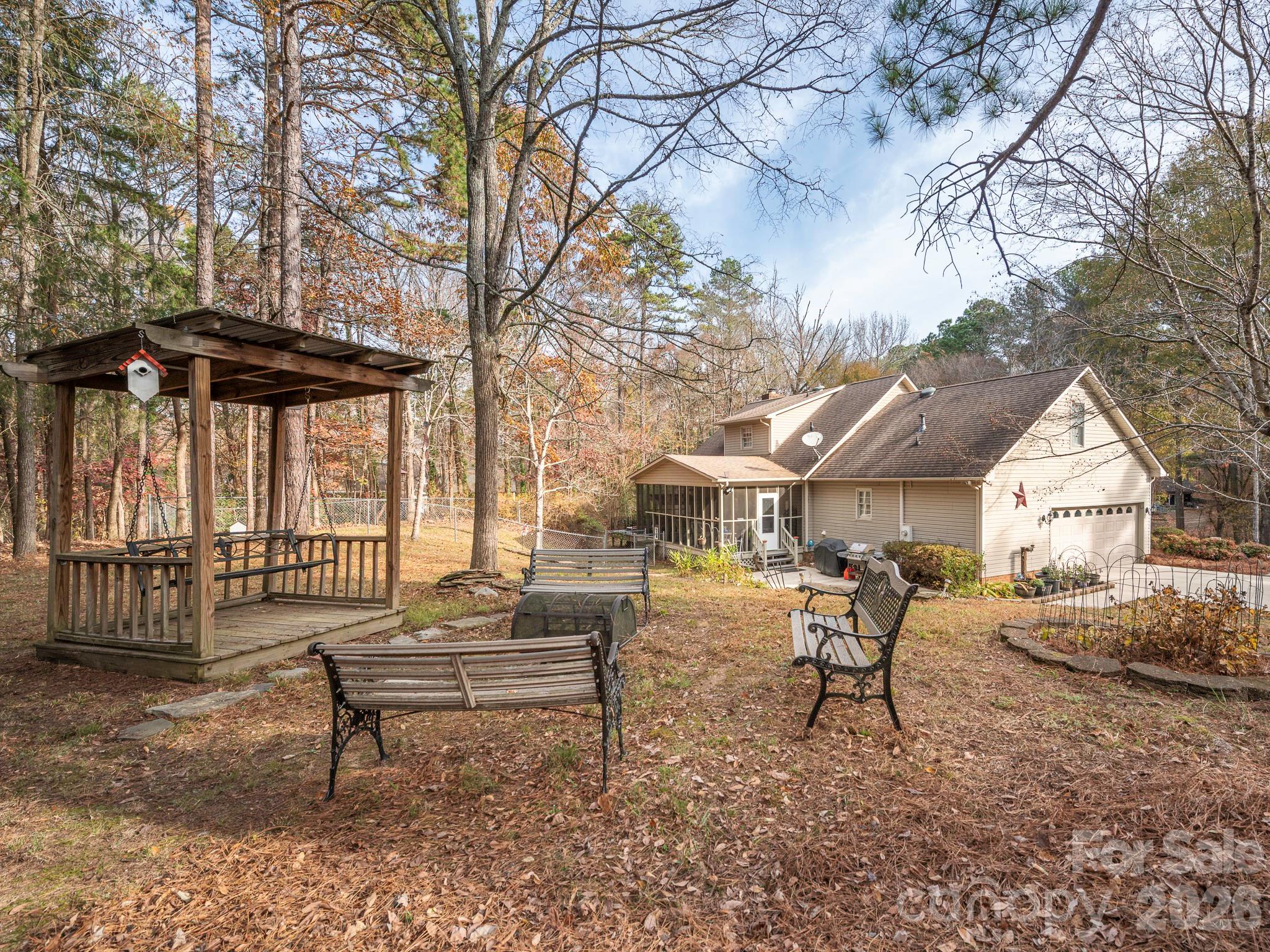 PERGOLA OVERLOOKING A HUGE BACK YARD - 1800 Lake Lynn Road, Concord