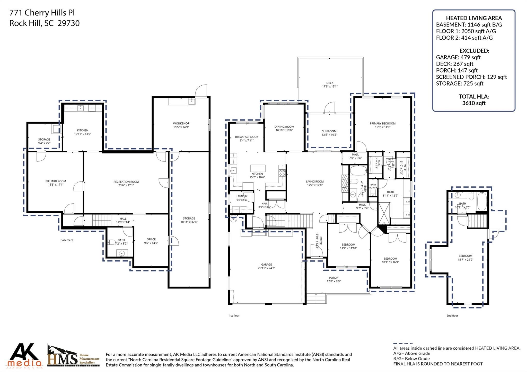 Look at all of this square footage. - 771 Cherry Hills Place, Rock Hill