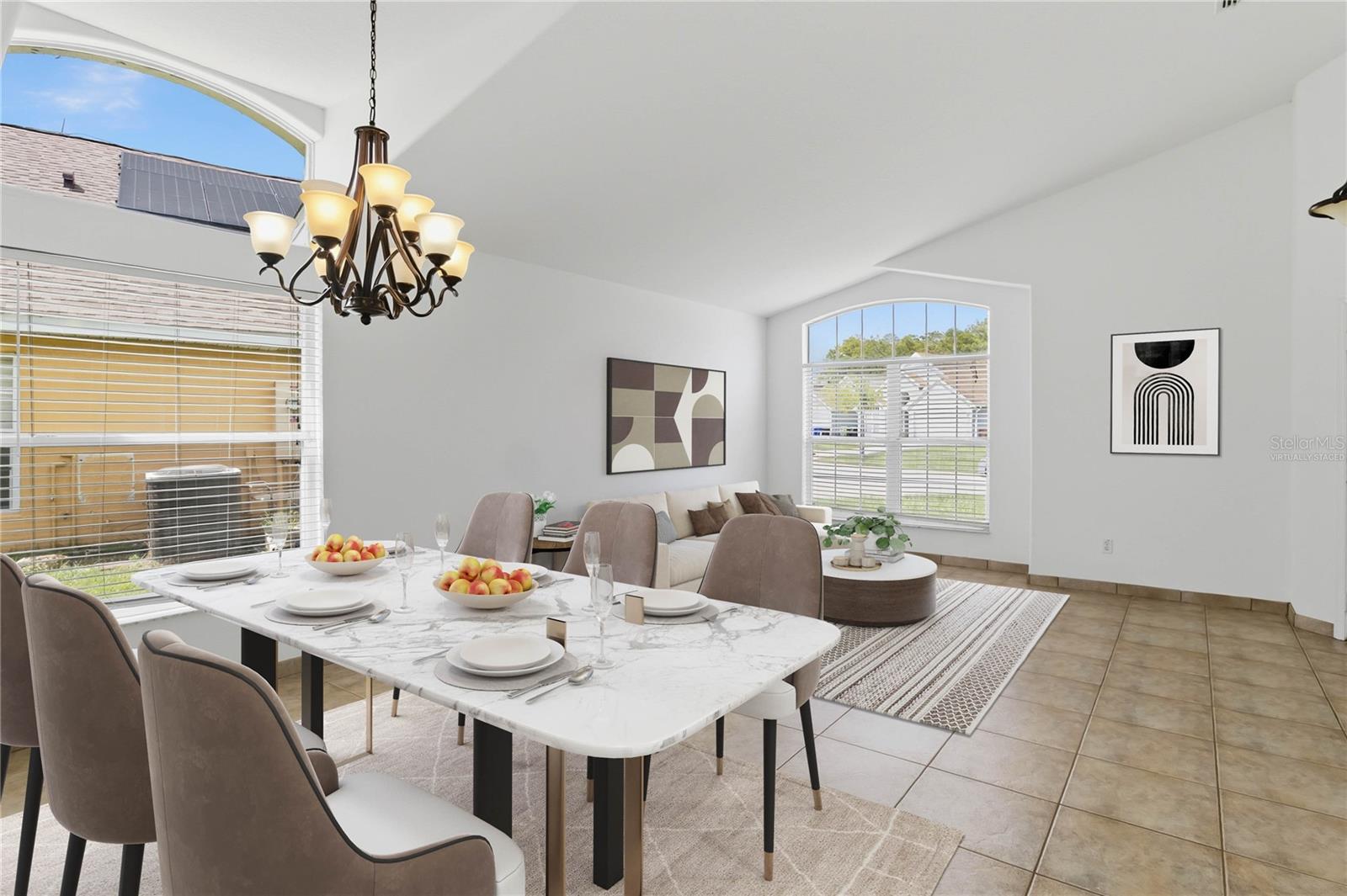 “Virtually Staged dining/living room" - 2317 LILY PAD LN, KISSIMMEE