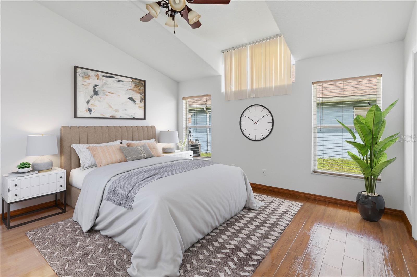 “Virtually Staged masterbedroom" - 2317 LILY PAD LN, KISSIMMEE
