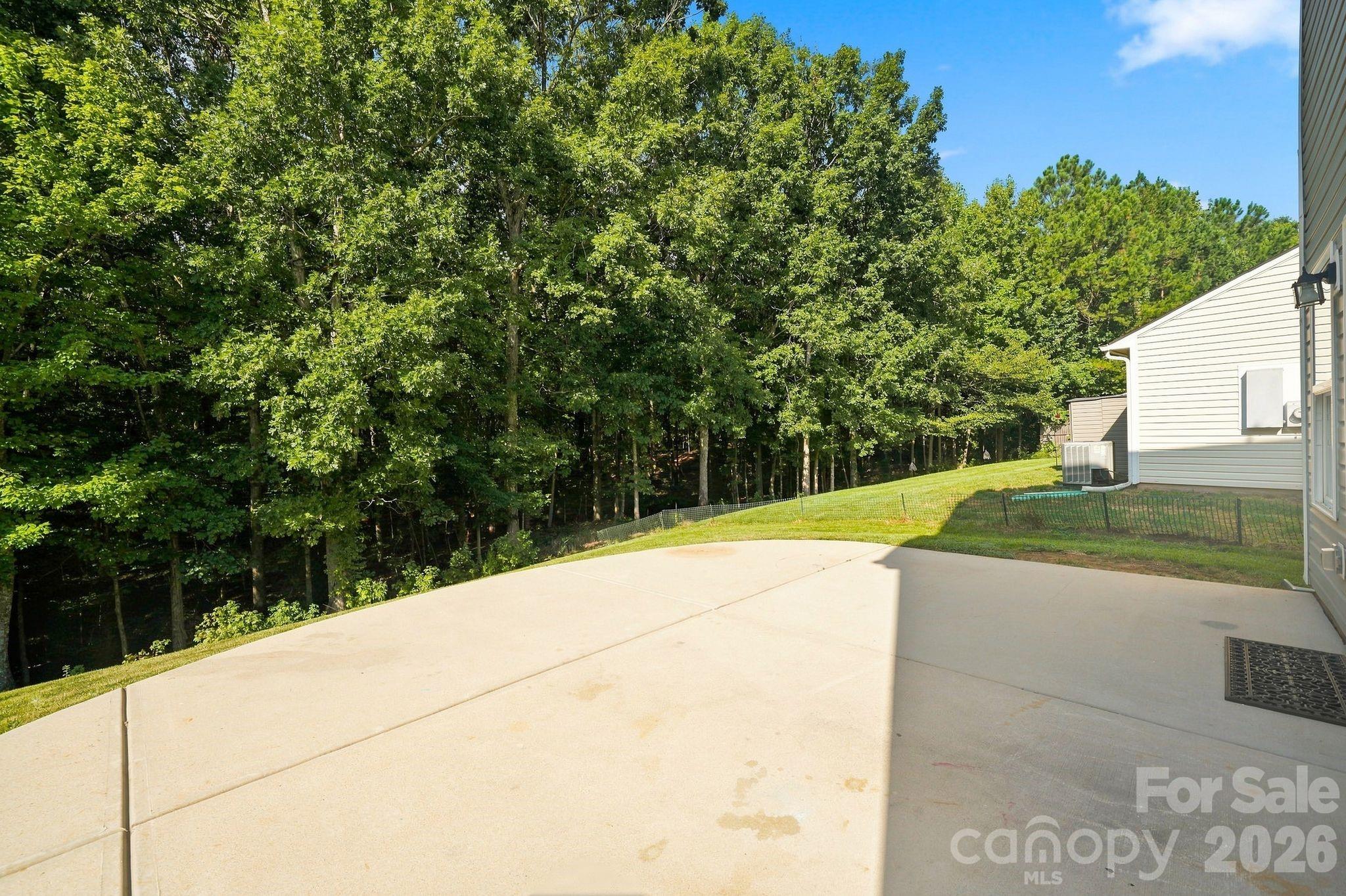 Back yard with no neighbors behind you - 422 Danielle Way, Fort Mill