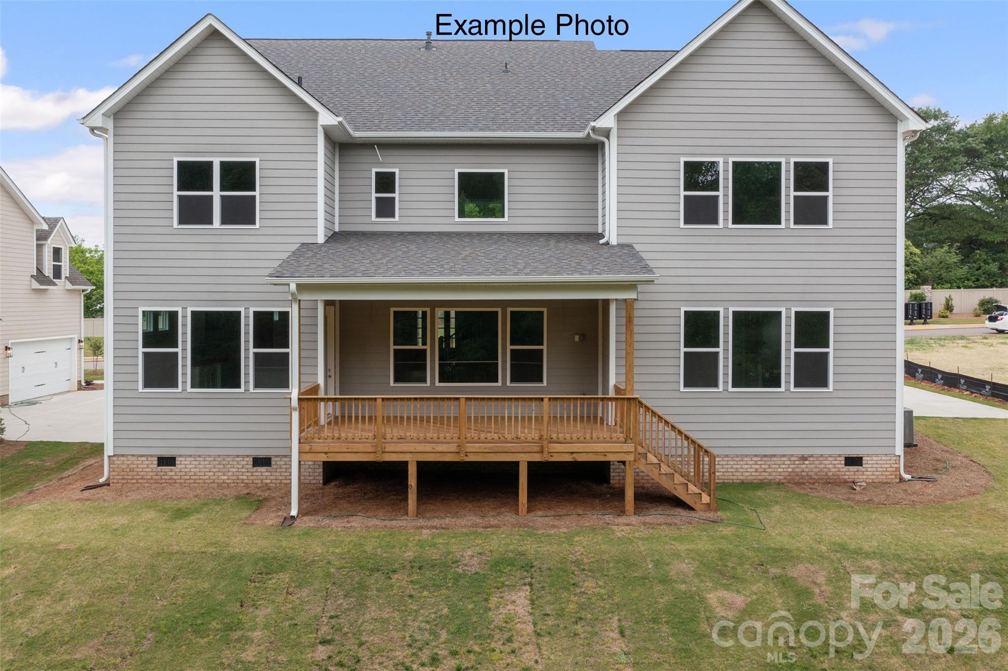 Example Photo - Rear Exterior - 10914 Tyler Brook Lane, Mint Hill