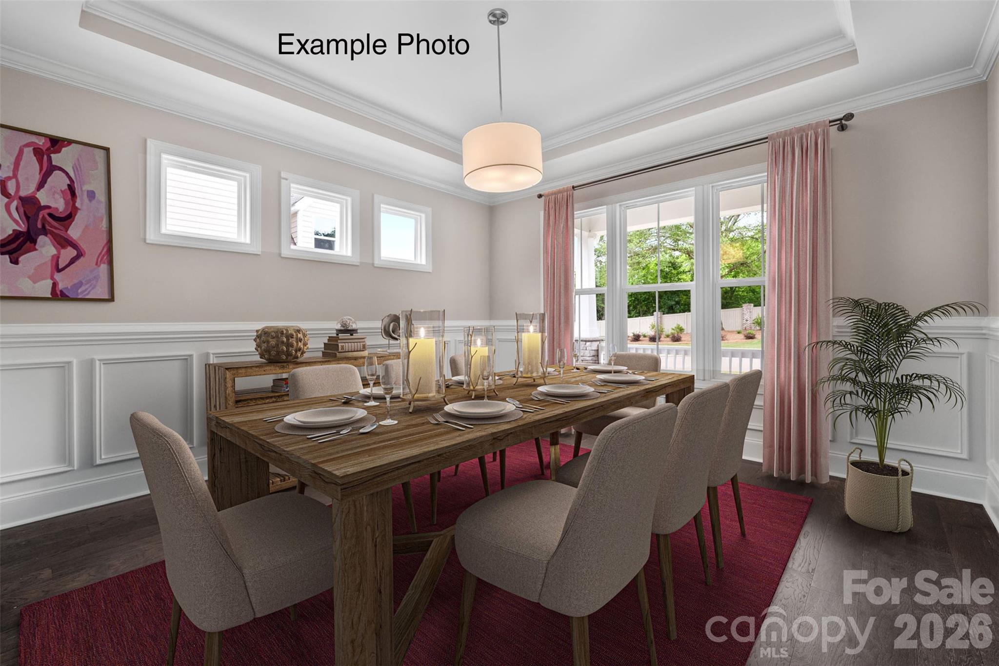 Example Photo - Dining Room *Virtualyl Staged* - 10914 Tyler Brook Lane, Mint Hill