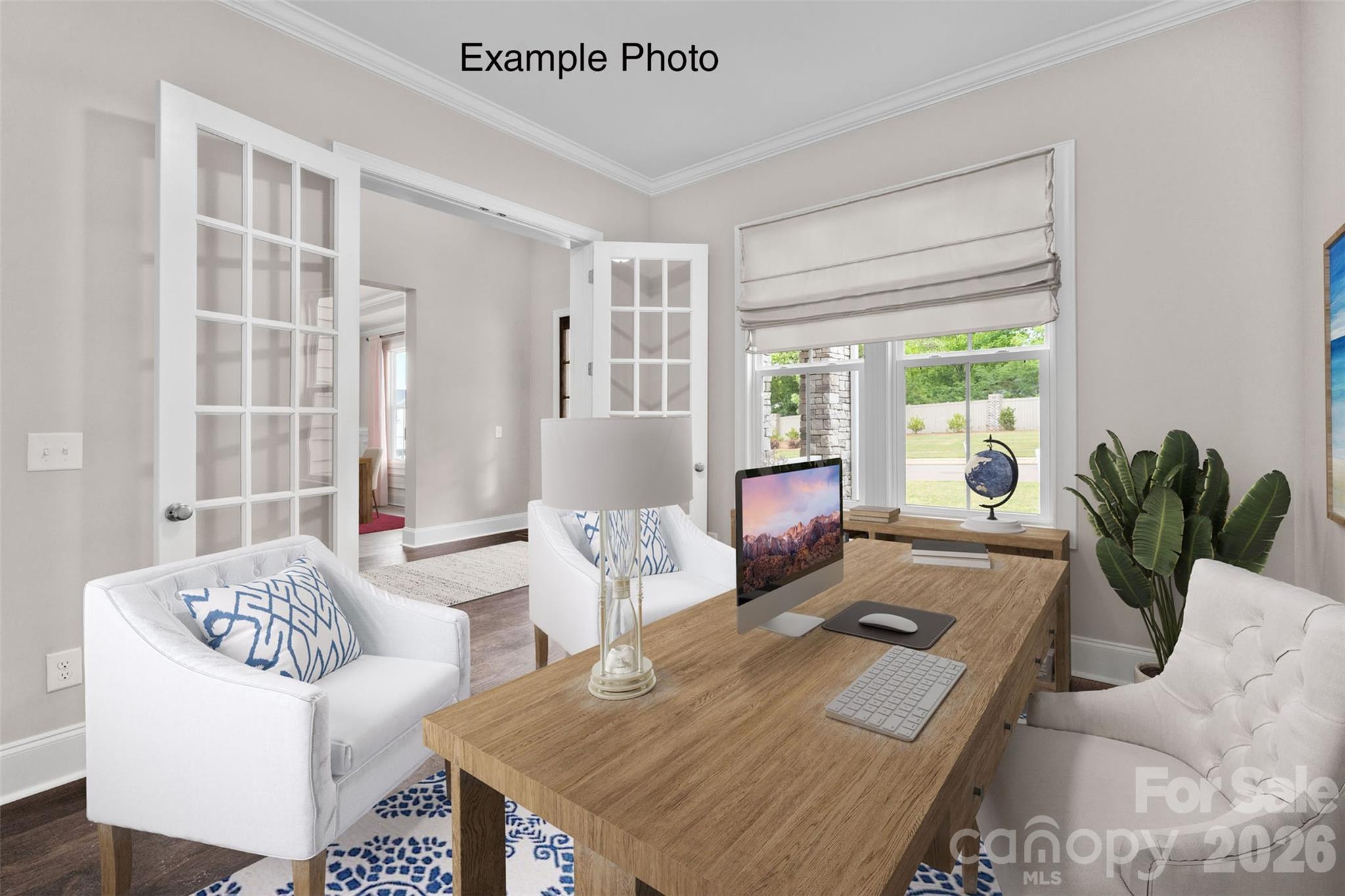 Example Photo - Living Room *Virtually Staged* - 10914 Tyler Brook Lane, Mint Hill