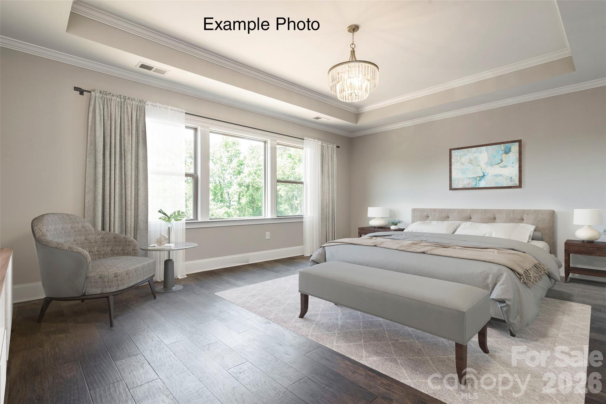 Example Photo - Premier Bedroom *Virtually Staged* - 10914 Tyler Brook Lane, Mint Hill