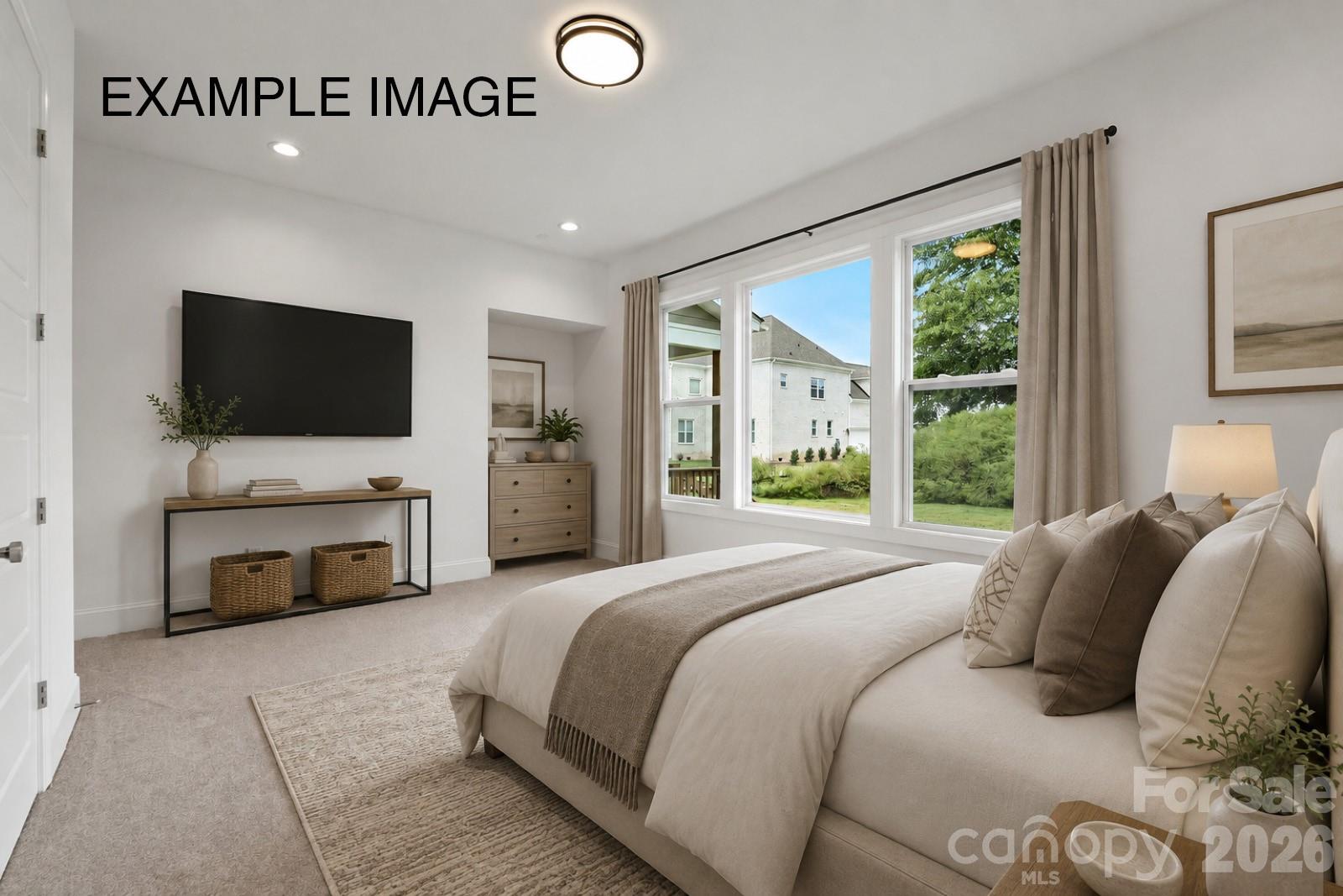 Example Photo - Bedroom 4/Guest Suite (1st Floor) *Virtually Staged* - 10914 Tyler Brook Lane, Mint Hill