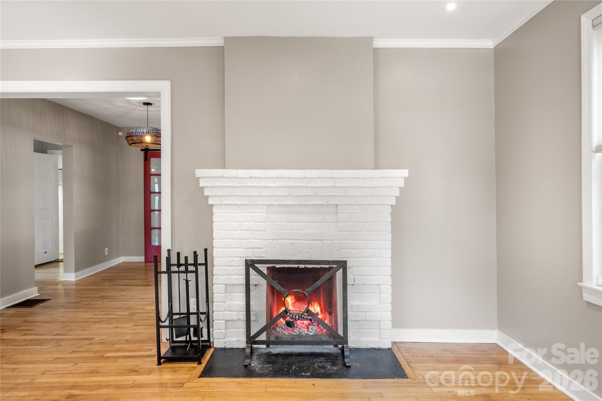 Wonderfull wood-burning fireplace will heat the whole house on cold winter days! - 101 Olney Road, Asheville
