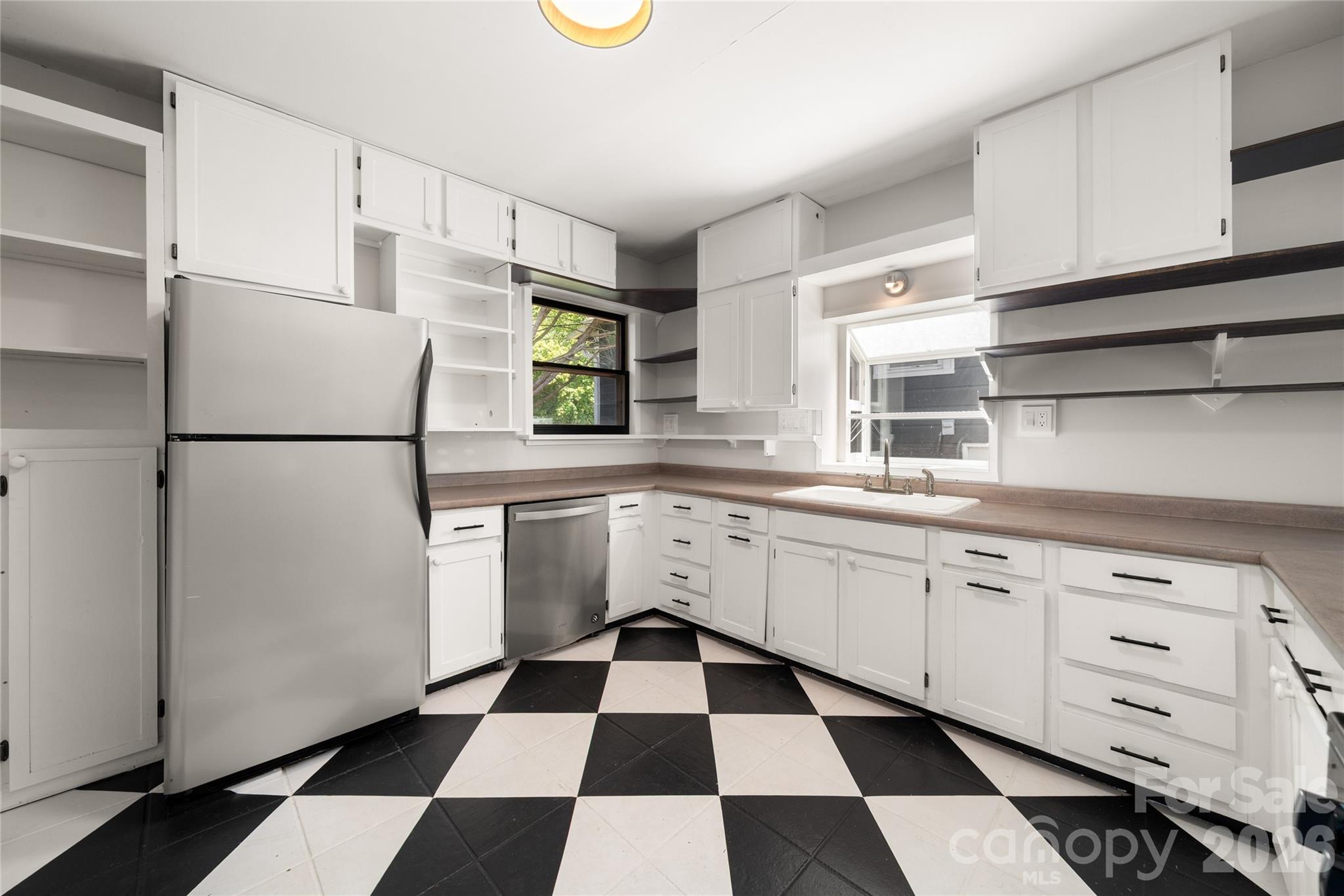 So much storage and workspace in this large kitchen - 101 Olney Road, Asheville