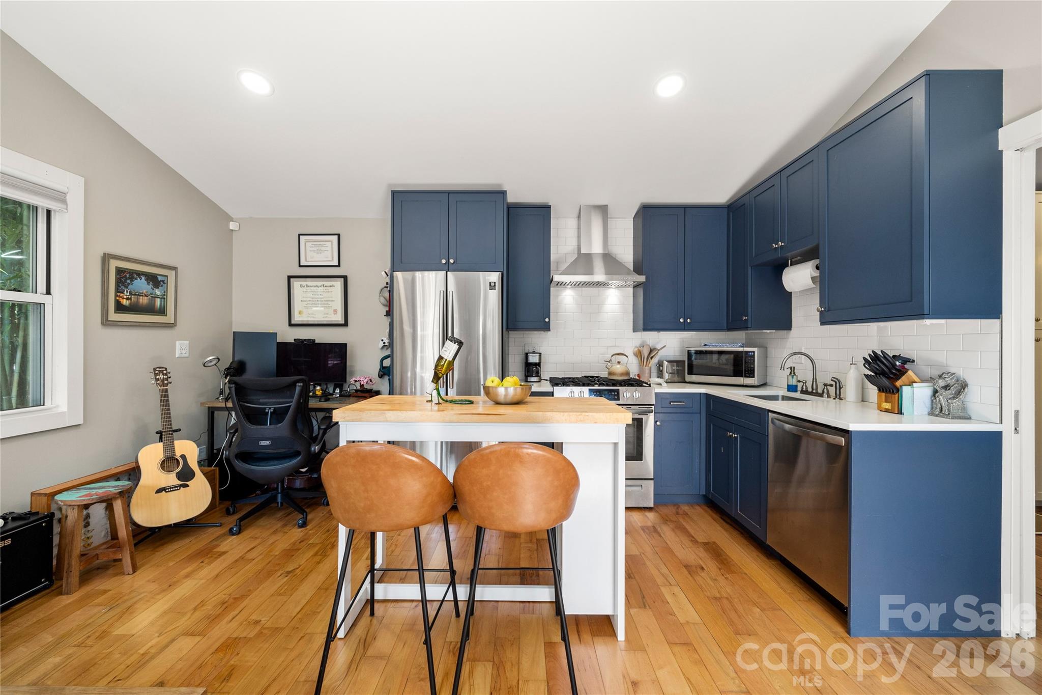 Kitchen with abundant storage and prep space - 101 Olney Road, Asheville