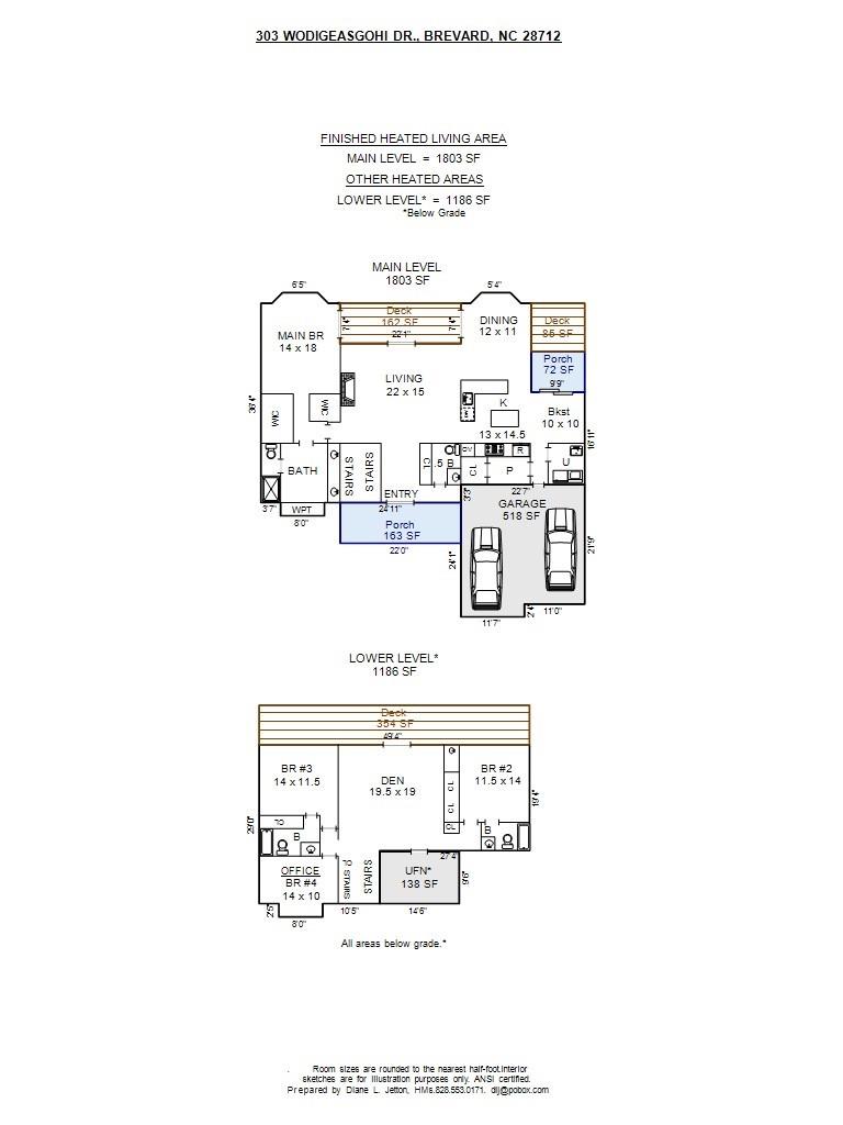 floor plan - 303 Wodigeasgohi Drive, Brevard