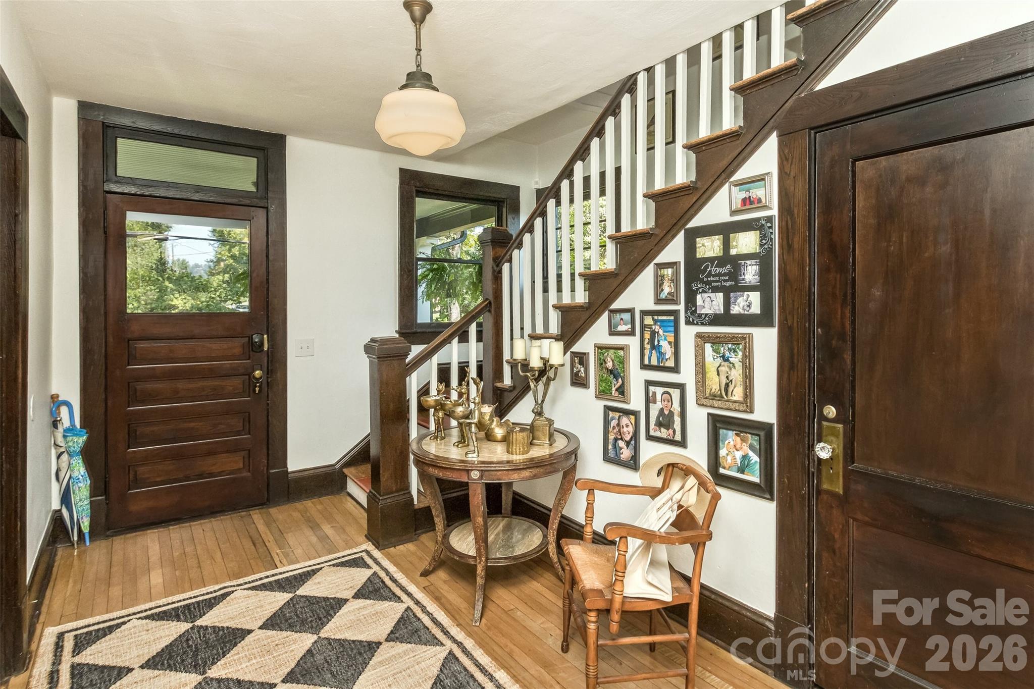 Front Foyer view from kitchen - 293 Fairview Road, Asheville