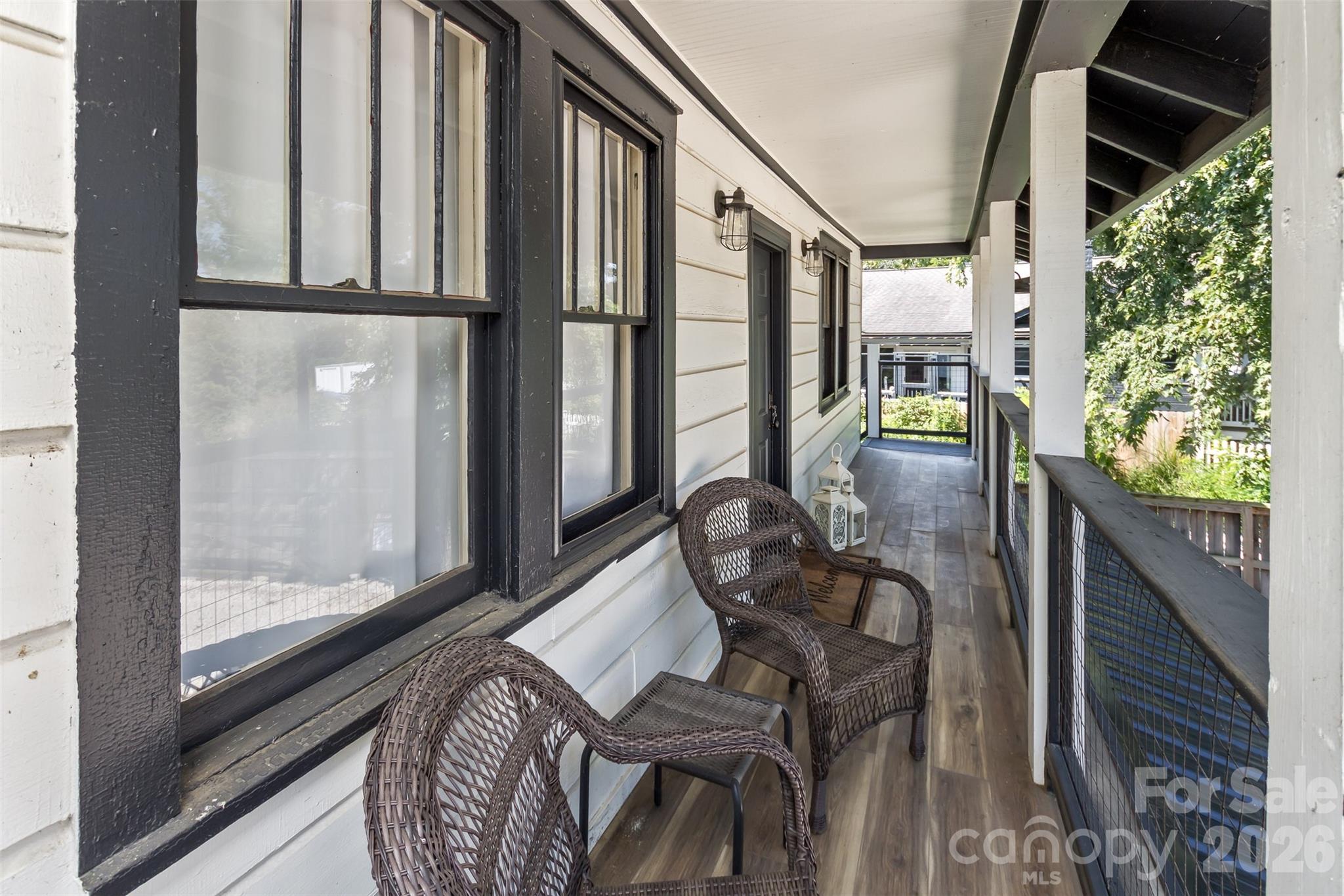Porch on 2nd living quarters - 293 Fairview Road, Asheville