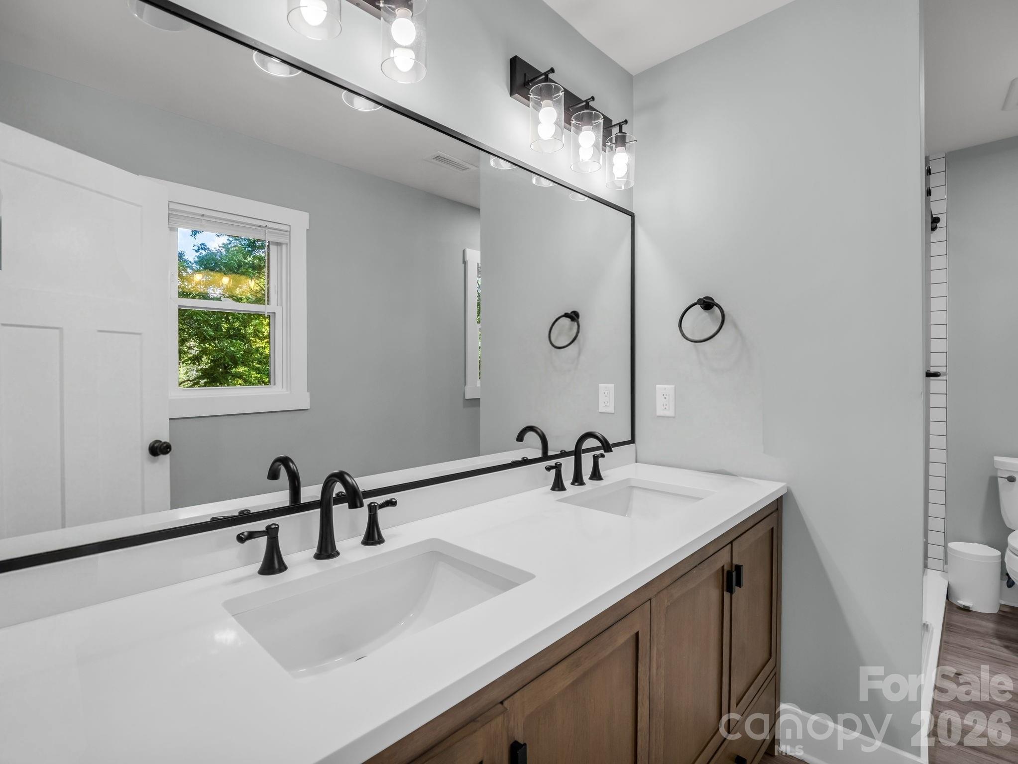 Primary bath renovated in 2022 - 3208 Florida Drive, Hendersonville