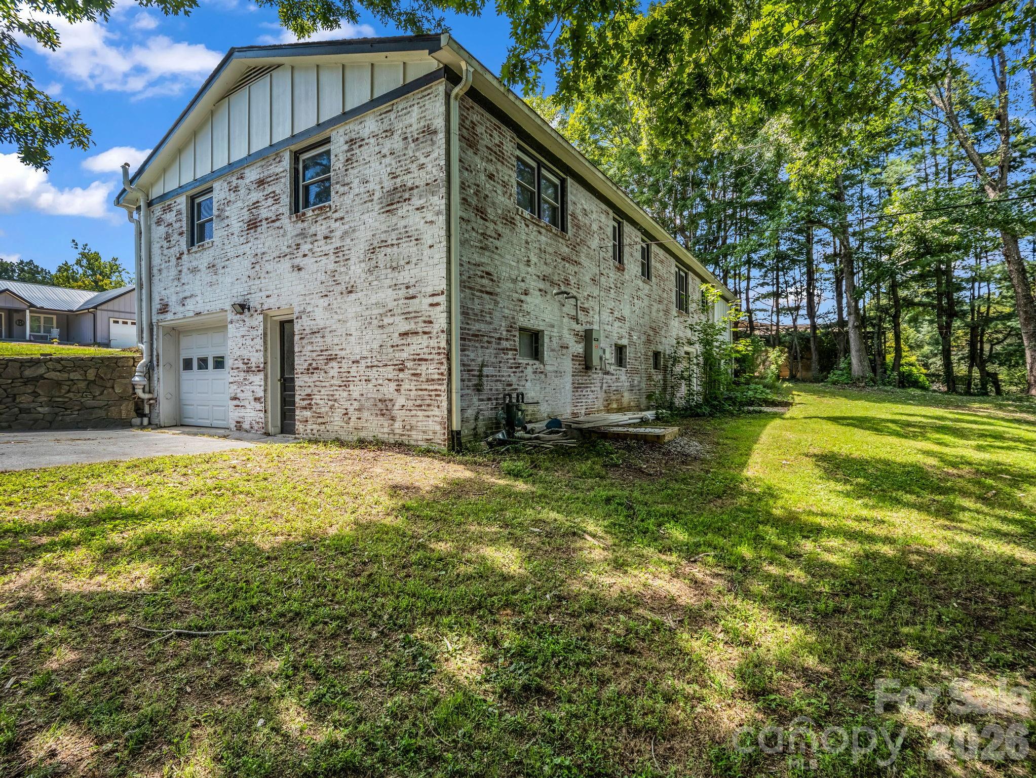 Basement garage door - 3208 Florida Drive, Hendersonville