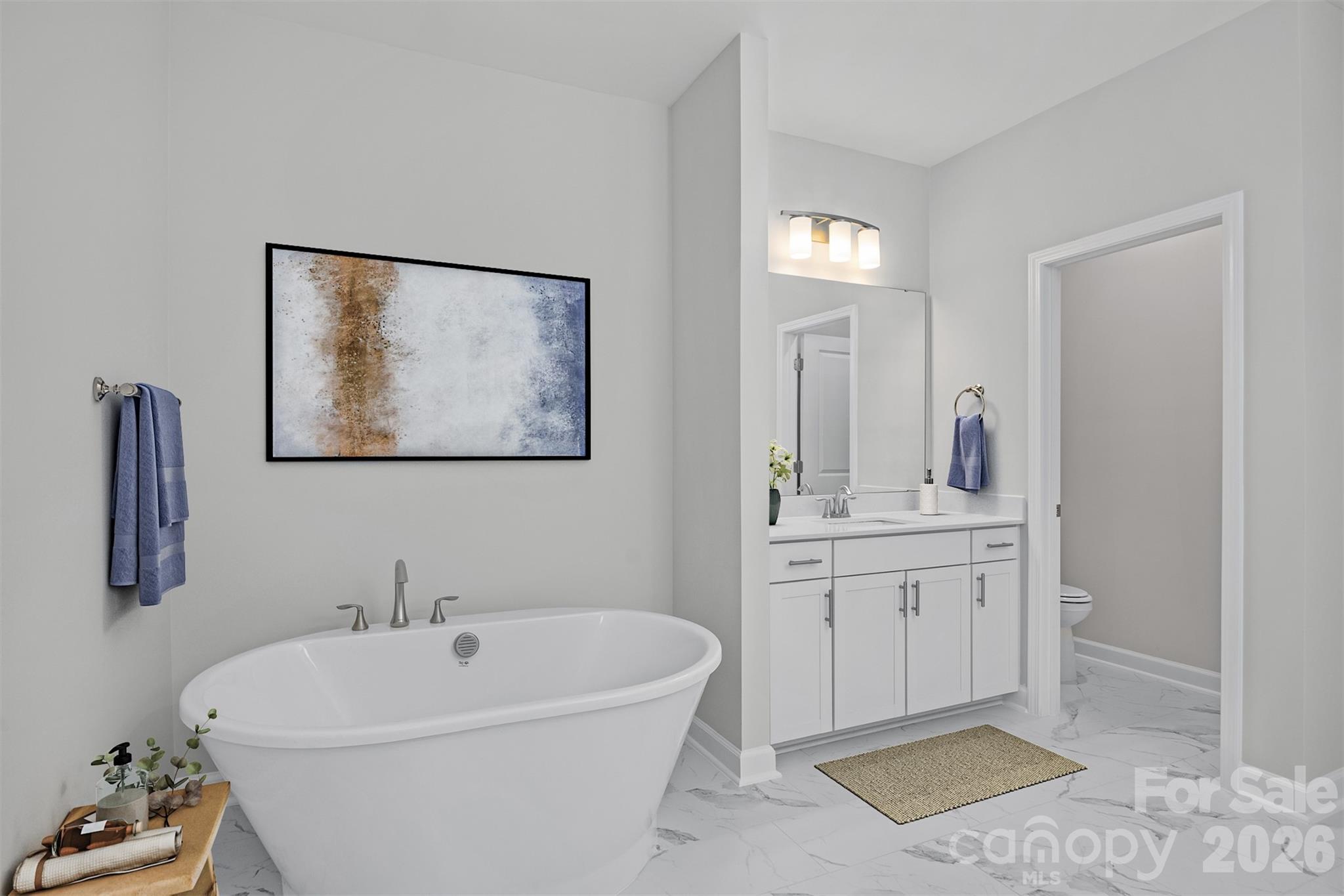sample owner's deluxe bath soaking tub photo - 2919 Audubon Ridge Drive, Belmont