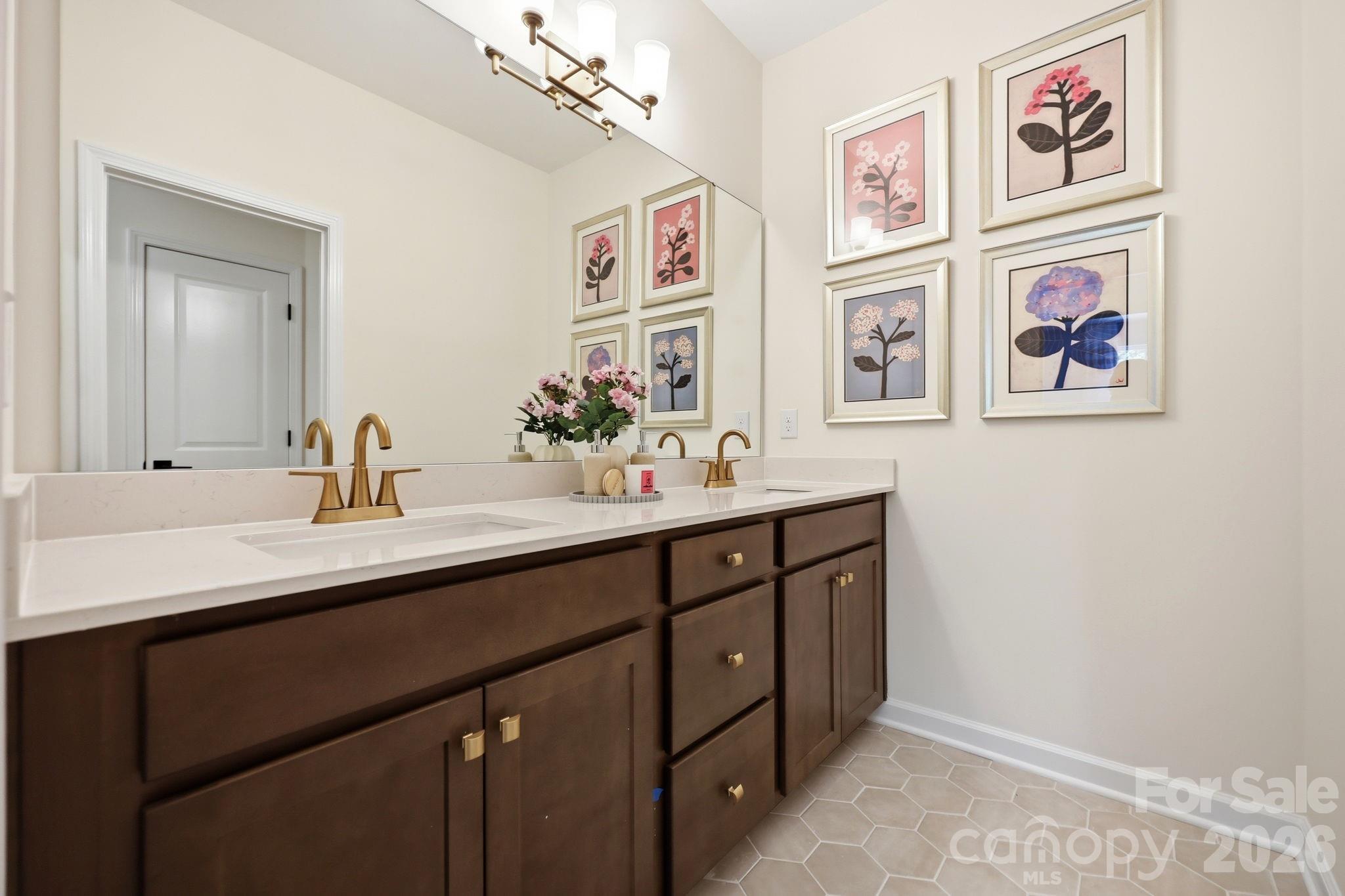 sample photo upstairs bathroom #2 - 2919 Audubon Ridge Drive, Belmont