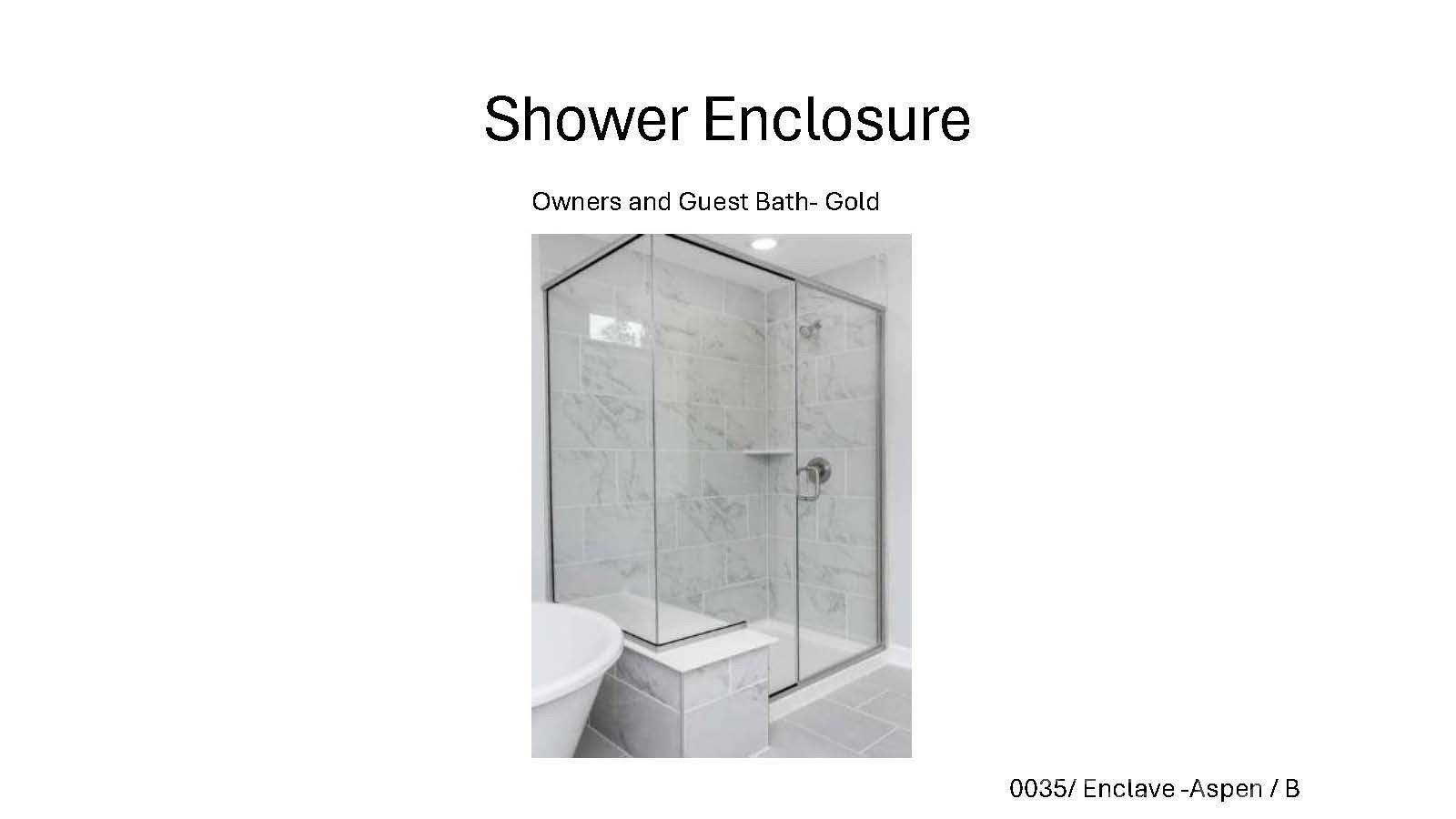 Owners bath shower enclosure - 2919 Audubon Ridge Drive, Belmont