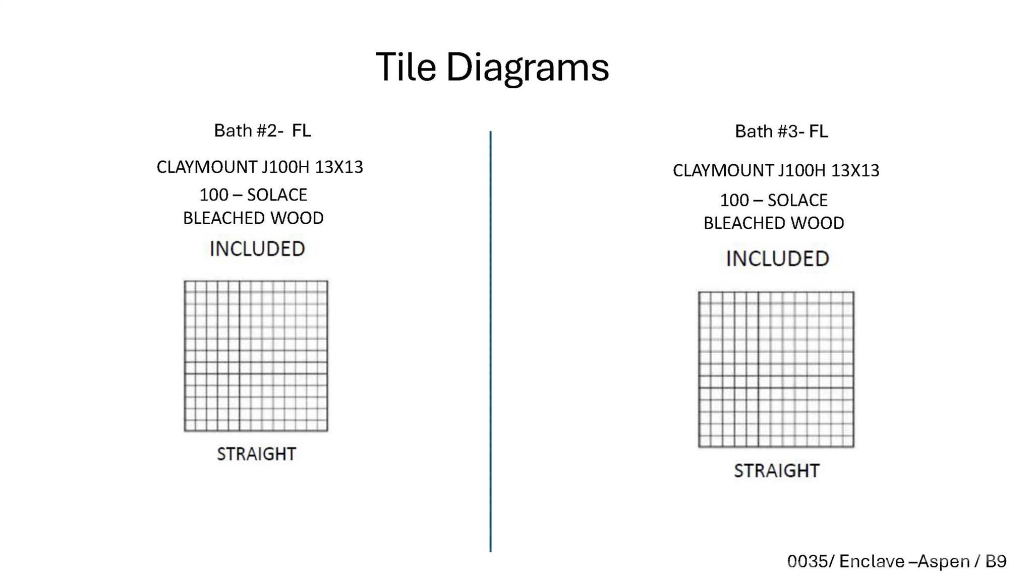 Tile selections - 2919 Audubon Ridge Drive, Belmont
