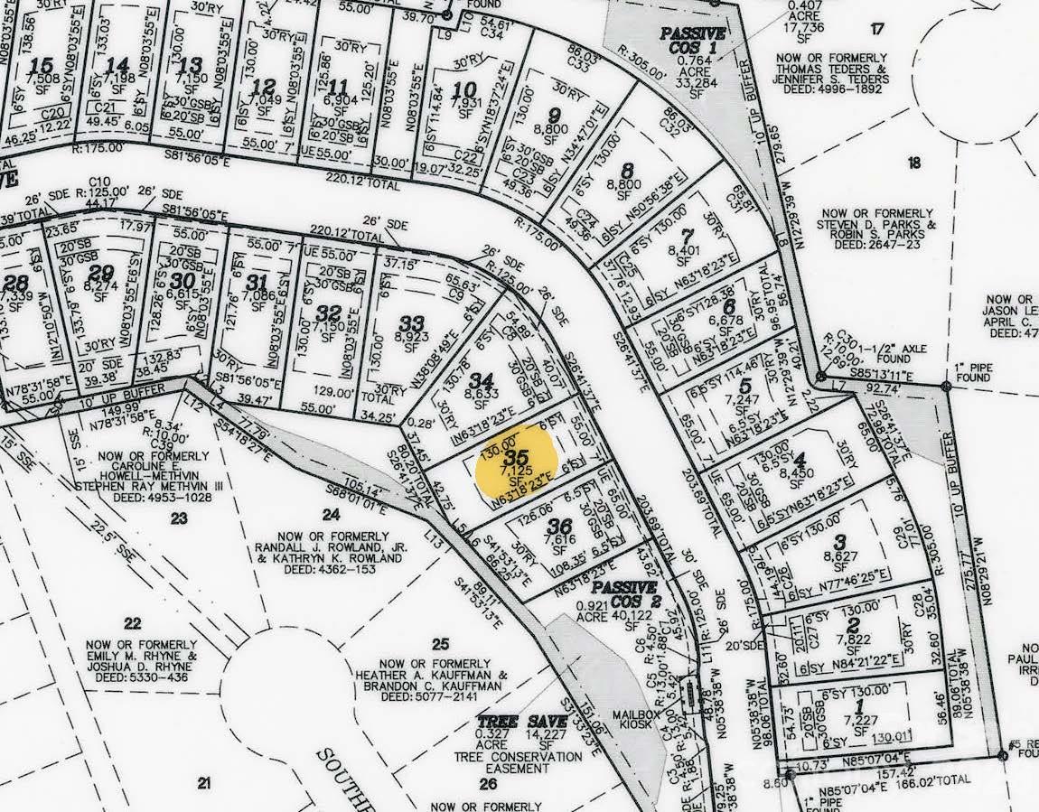 Plat Map - 2919 Audubon Ridge Drive, Belmont