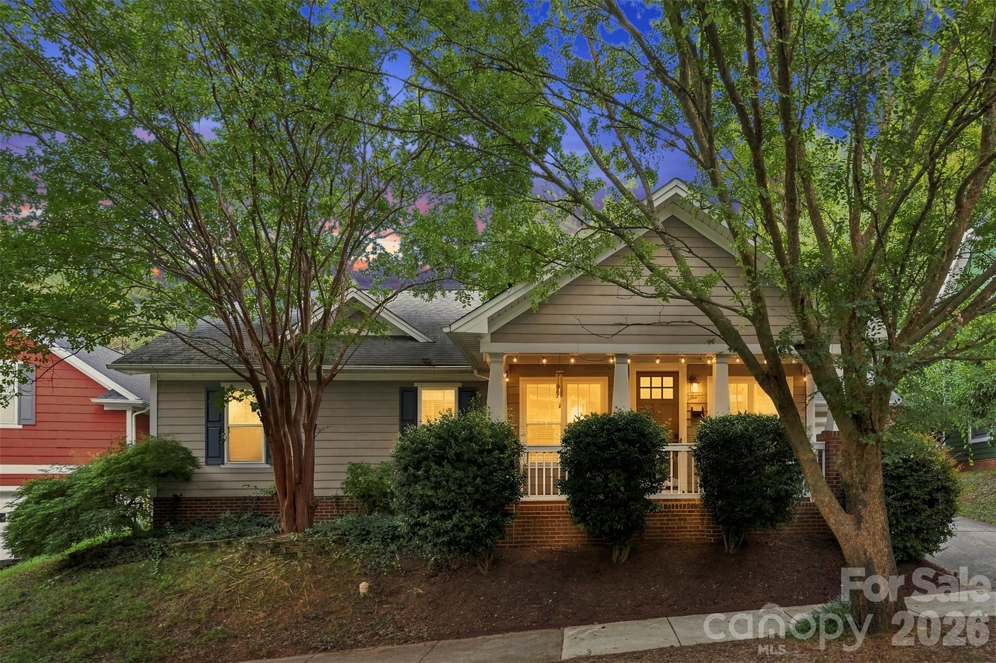 Tree-lined front exterior - 14100 Garden District Row, Huntersville