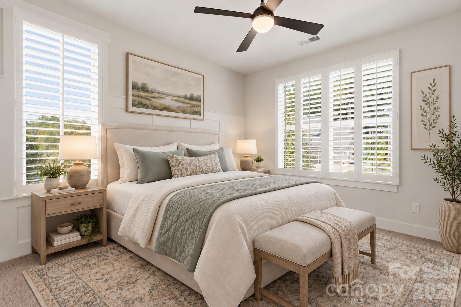 main floor guest suite - virtually staged - 6083 Holden Court, Fort Mill