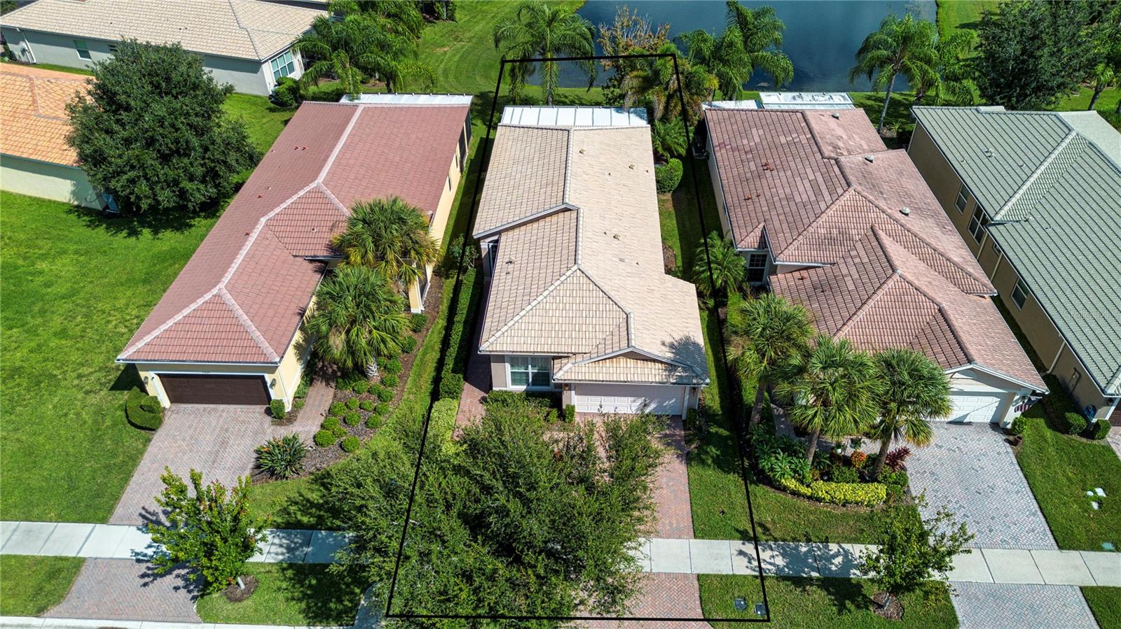 Aerial view of home - 15847 COBBLE MILL DR, WIMAUMA