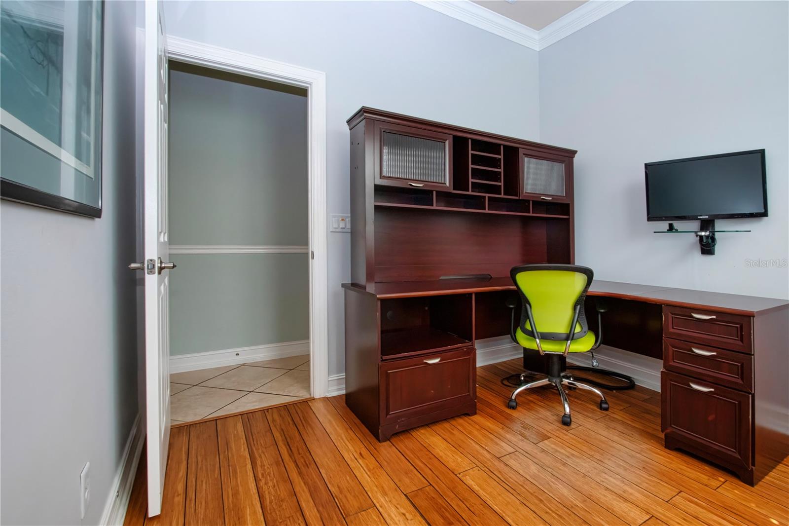 Bedroom 3, currently a home office - 15847 COBBLE MILL DR, WIMAUMA