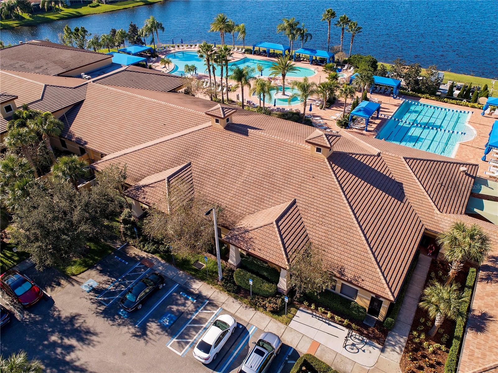 View of Clubhouse & Pools - 15847 COBBLE MILL DR, WIMAUMA