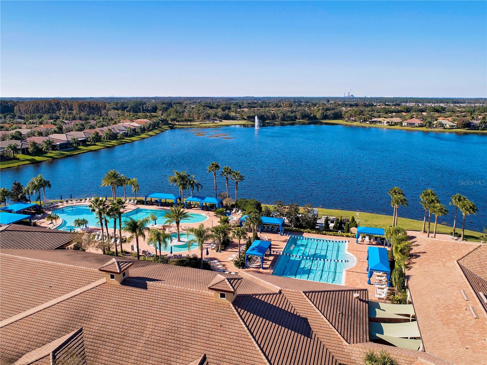 Community Pools & Lake view - 15847 COBBLE MILL DR, WIMAUMA