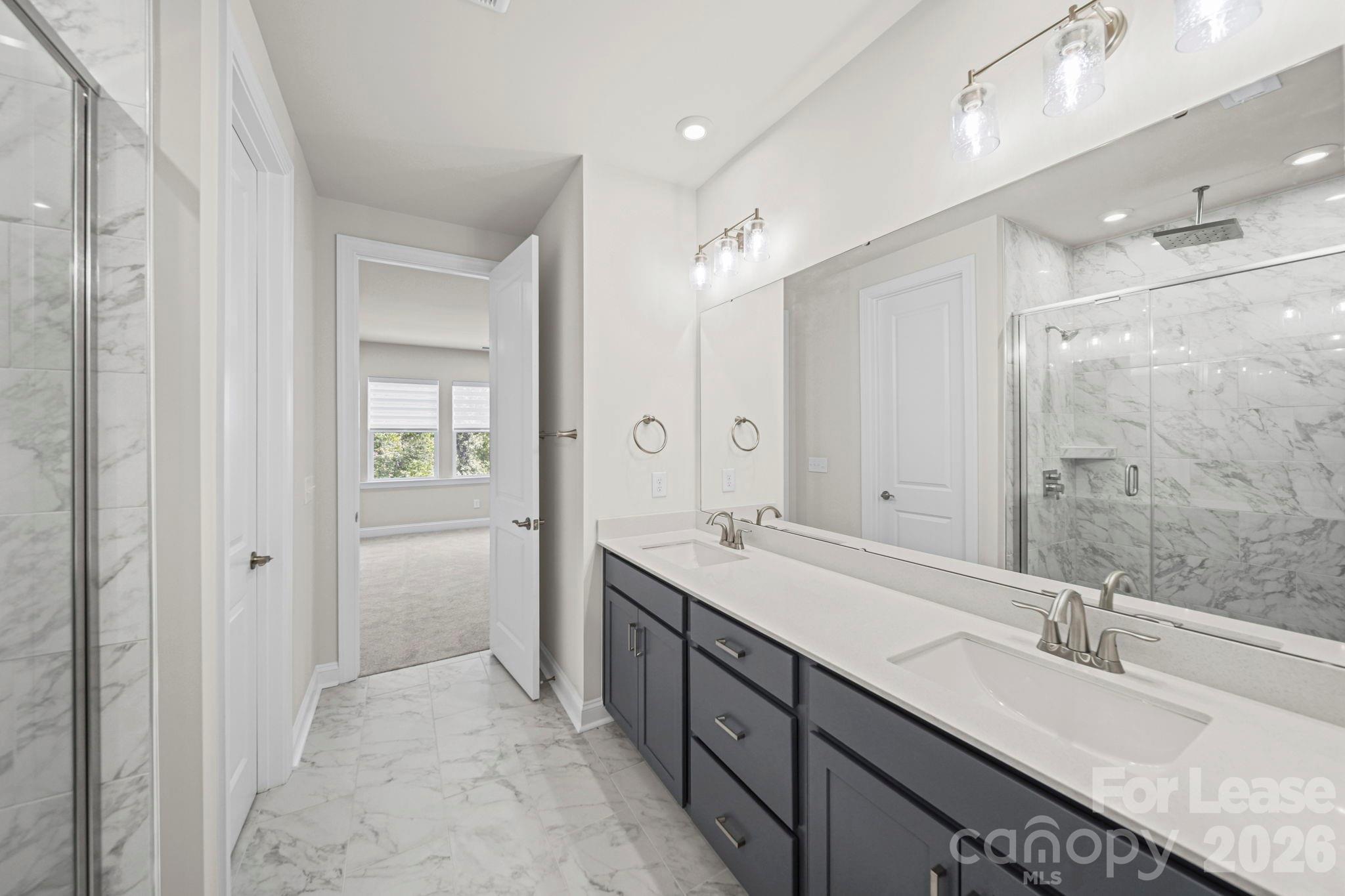Primary Bathroom Ensuite with Laundry - 236 Old Town Village Road, Waxhaw