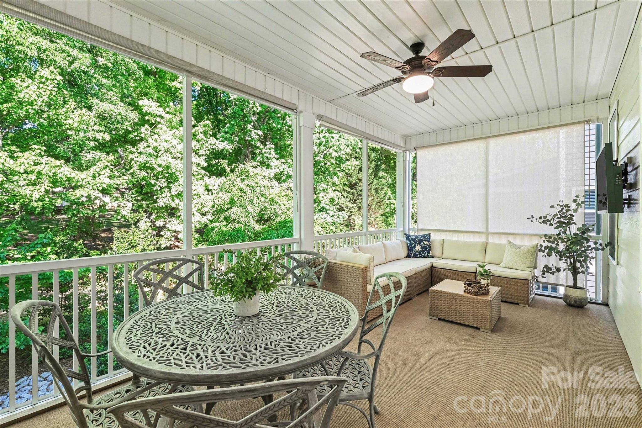 A dream screened-in porch. Perfect for meals, entertaining, or simply relaxing. - 3743 Keyworth Way, Indian Land