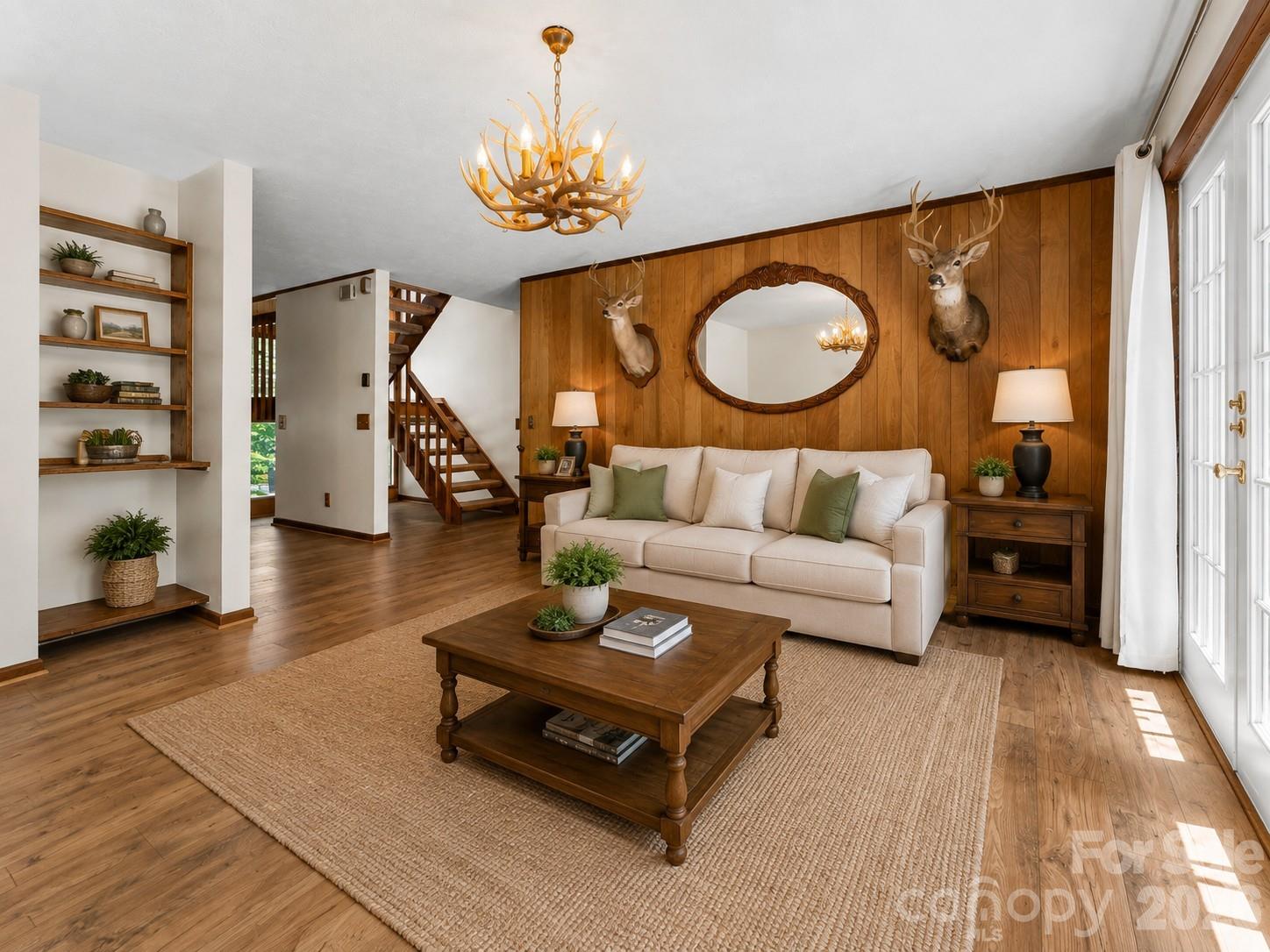 Staged Living Room - 40 Country Bear Lane, Flat Rock