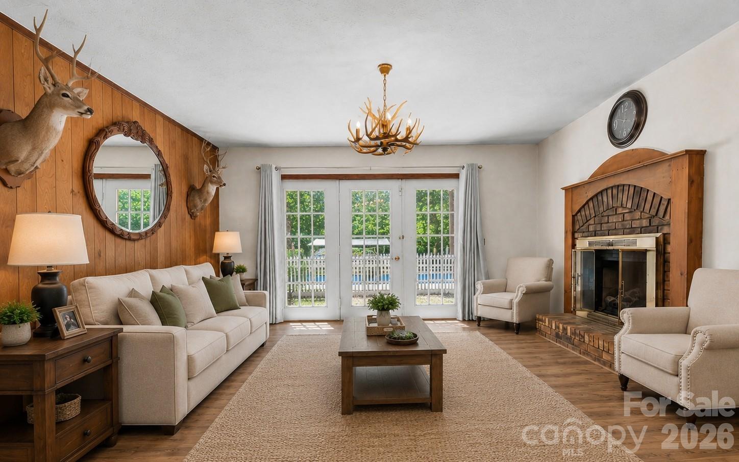 Staged Living Room - 40 Country Bear Lane, Flat Rock