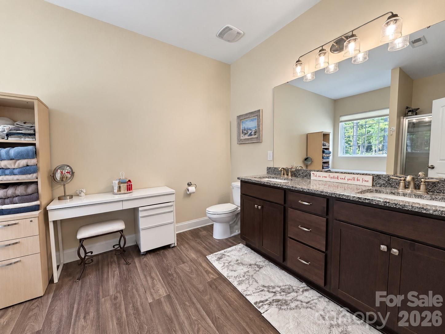 Large Primary bathroom with dual vanity - 9201 Providence Road S, Waxhaw