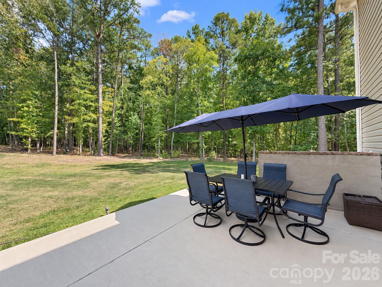 Expanded and stained patio - 9201 Providence Road S, Waxhaw