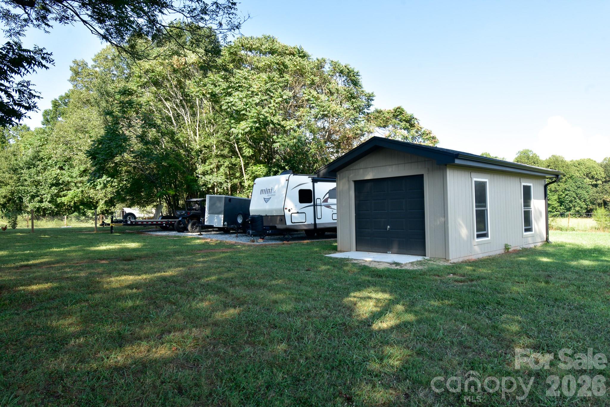 Detached garage and trailer/camper parking - 541 Perry Road, Troutman