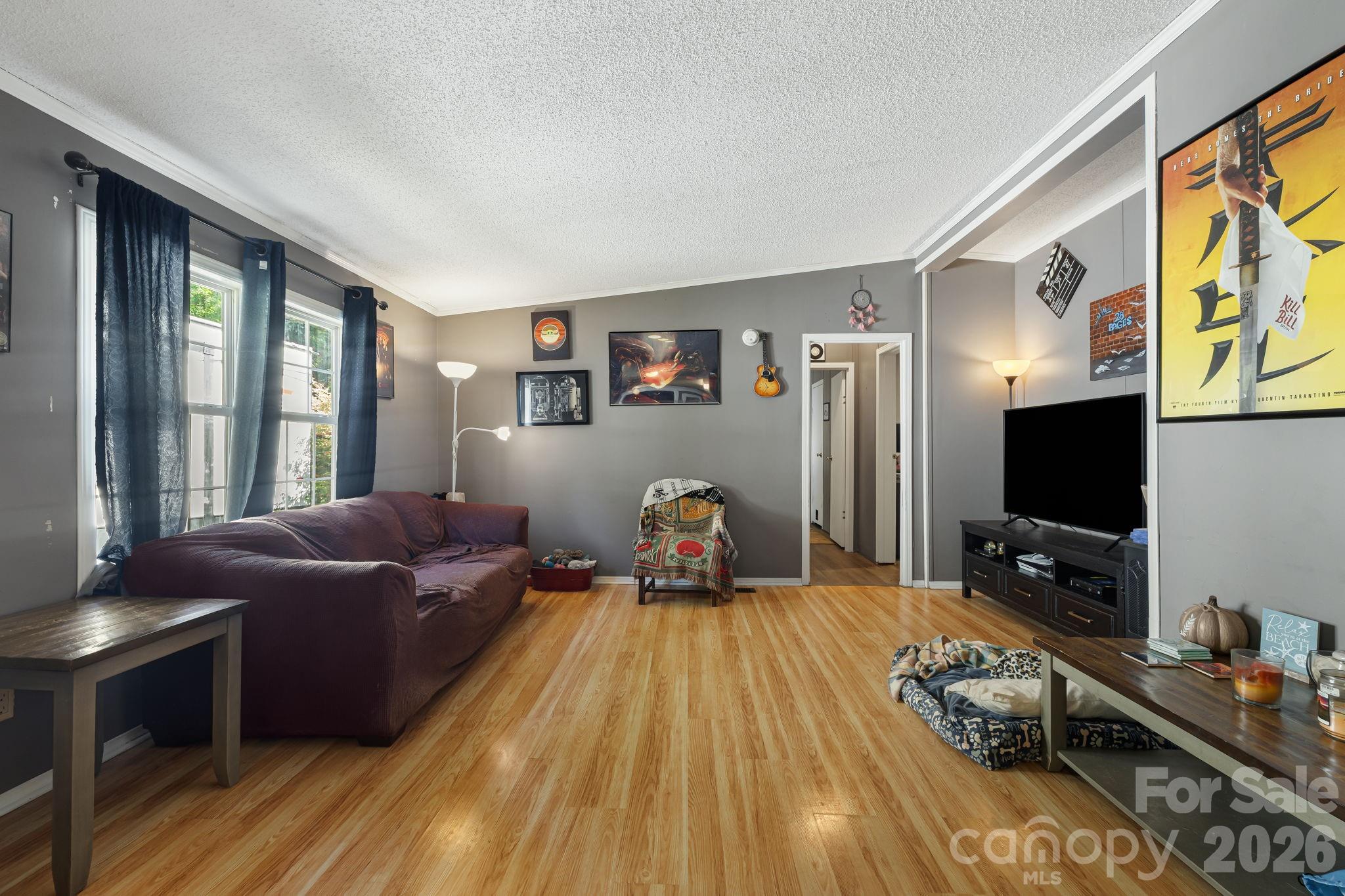 Living Room/Dining Area - 96 Fallswood Court, Hendersonville