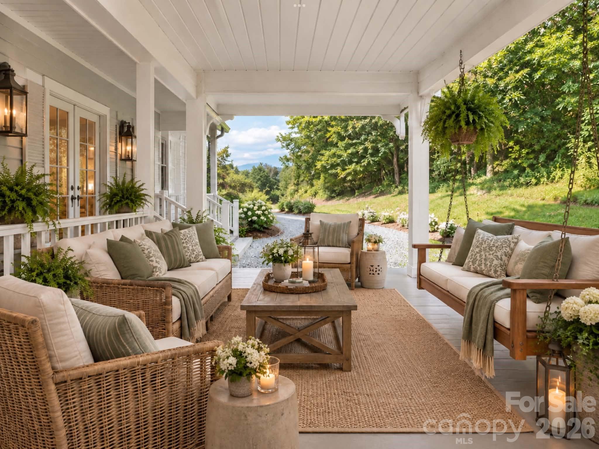 Virtual Staging - Porch - 553 Morgan Branch Road, Marshall