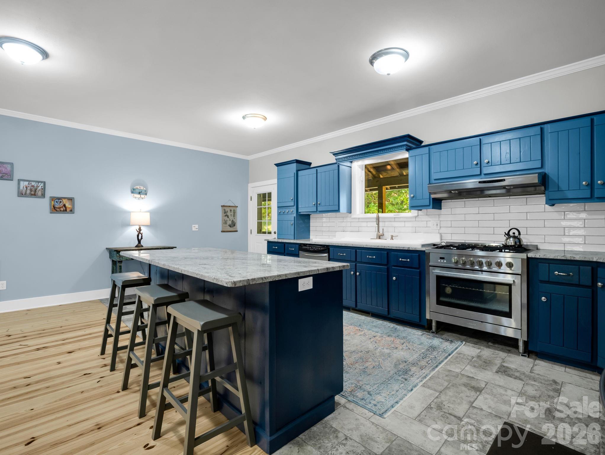 Chef's kitchen, granite countertops, custom cabinets - 119 Mountain Bluff Trail, Hendersonville