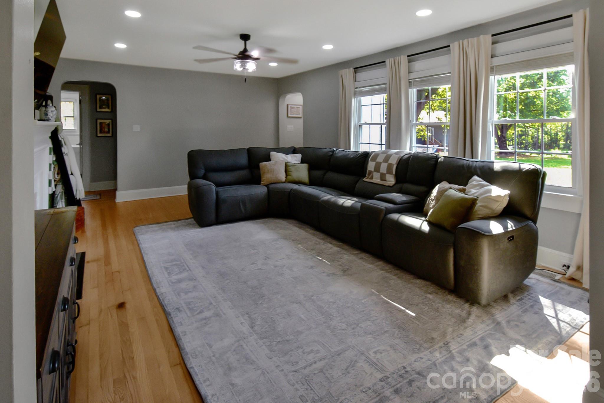 Living room with great natural light - 541 Perry Road, Troutman