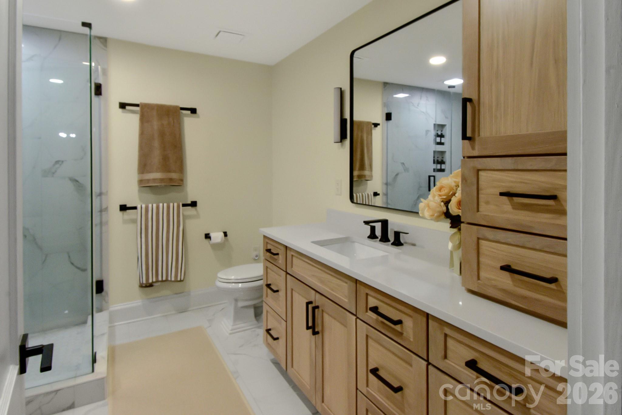 Newly updated primary bathroom - 541 Perry Road, Troutman