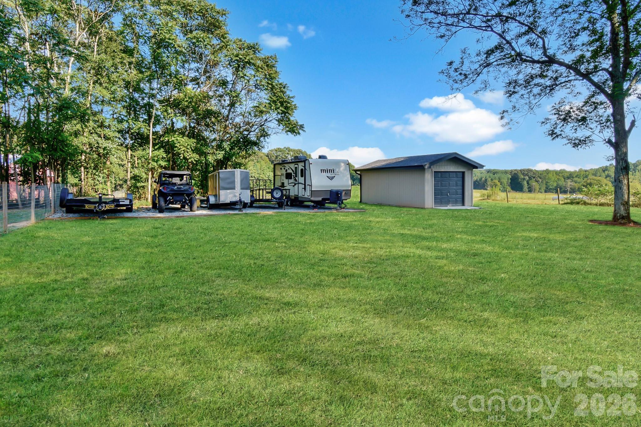 Detached garage and trailer/camper parking - 541 Perry Road, Troutman