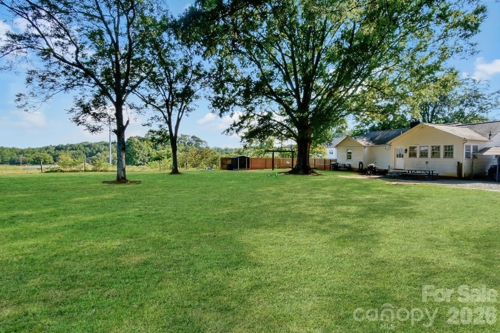 Backyard views - 541 Perry Road, Troutman